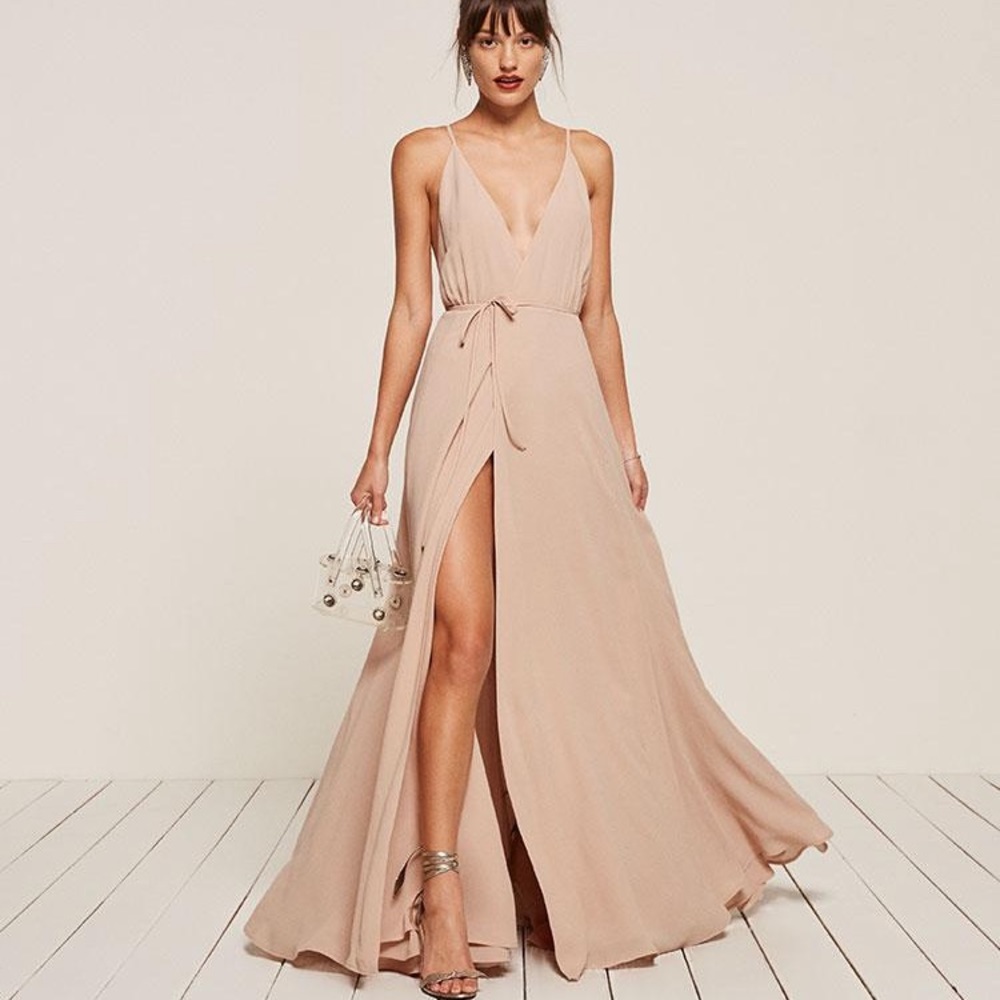 Reformation Callalily Dress in Blush Size 4 US NWOT